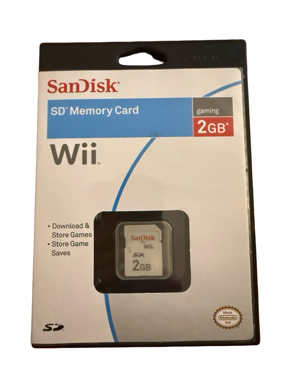 SanDisk SD Gaming Memory Card 2GB for Nintendo Wii New in Package Sealed